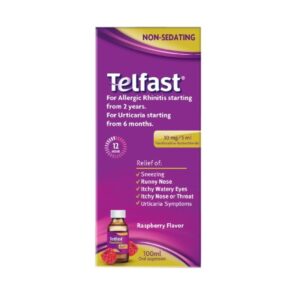 Telfast fexofenadine oral suspension 30 mg per 5 ml 100 ml