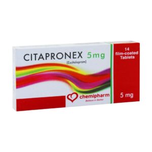 Citapronex escitalopram 5 mg pack of 14 tablets