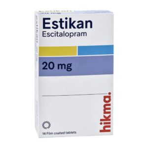Estikan escitalopram 20 mg pack of 14 tablets