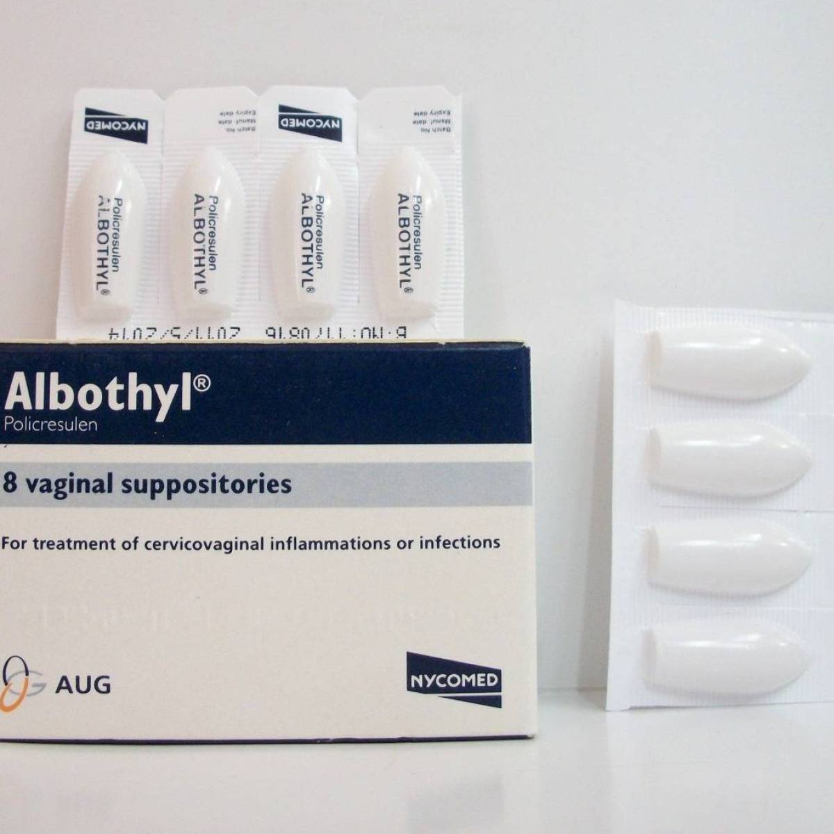 Albothyl 90 mg 8 vaginal suppositories 1200x1200 Albothyl 90 mg pack of 8 vaginal suppositories