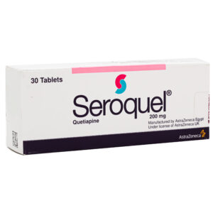 Seroquel 200 mg 30 tablets