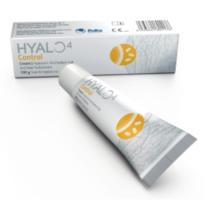 HYALO4 Control wound-care cream 25 g on white background