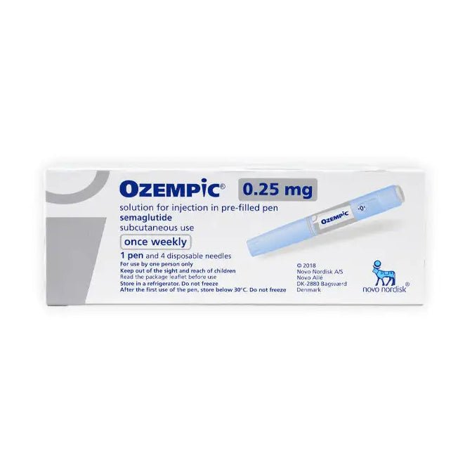 Ozempic 0.25 mg – 1 Prefilled Pen Ozempic 0.25 mg prefilled pen and product pack