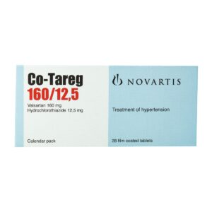 Co-Tareg valsartan 160 mg hydrochlorothiazide 12.5 mg pack of 28 tablets