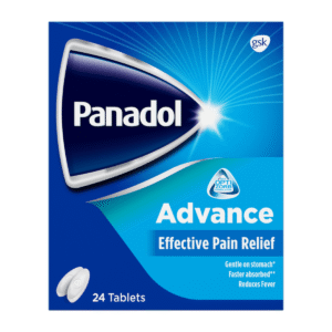 Panadol Advance paracetamol 500 mg pack of 24 tablets