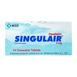 Singulair 5 mg 14 chewable tablets