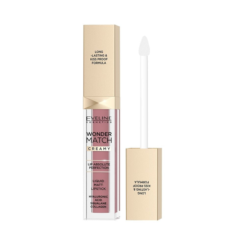Eveline Wonder Match Liquid Matt Lipstick 04 A mallow Flower Eveline Wonder Match Liquid Matt Lipstick 04 A mallow Flower