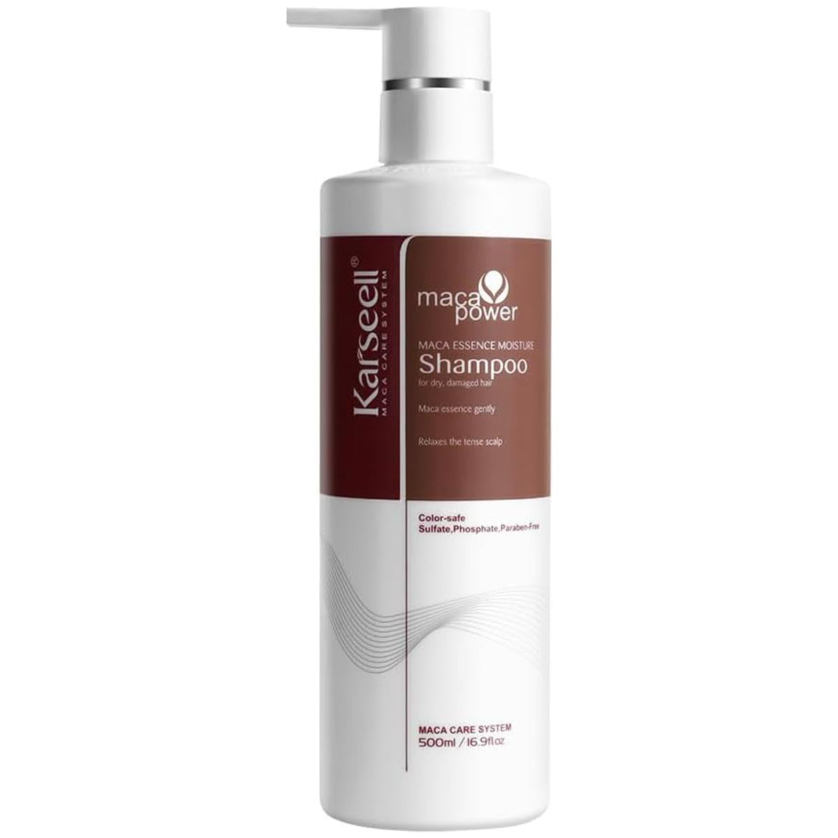 Karseell Maca Essence Moisture Shampoo 500 ml – White Background Karseell Maca Essence Moisture Shampoo 500 ml