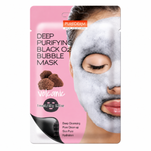 Purederm Deep Purifying Black O2 Bubble Mask Volcanic – 20 g