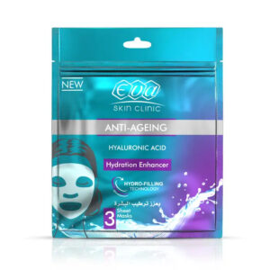 Eva Skin Clinic Hyaluronic Sheet Mask – 3 Sheets (42 ml)