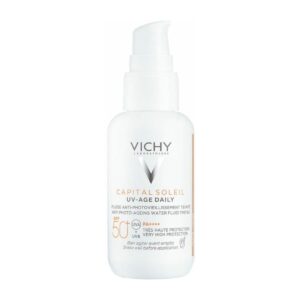 Vichy Capital Soleil Uv-Age Daily Tinted Fluid SPF 50+ - 40ml full product on white background